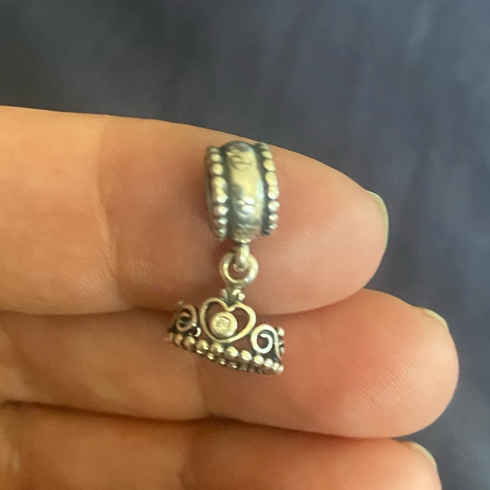 RETIRED Pandora My Princess Tiara dangling charm.